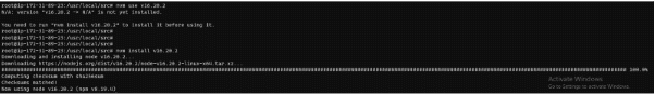 install node.js using nvm